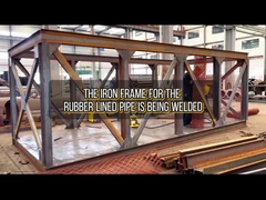 Der Gummi geführte Rohr-Eisenrahmen für den Export wird geschweißt