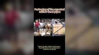 Verpacken von gummierten Rohren