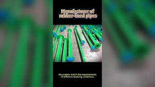 Langlebige, mit Gummi ausgekleidete Rohre für die Industrie