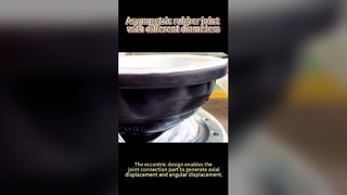 Exzentrische Reduzierkupplung aus flexiblem Gummi