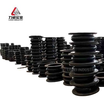 Flexibler Gummi-Kompensator mit einseitiger Kugel und Flanschanschlüssen, Zeichnung verfügbar, geeignet für Rohrleitungssysteme und Ausrüstung