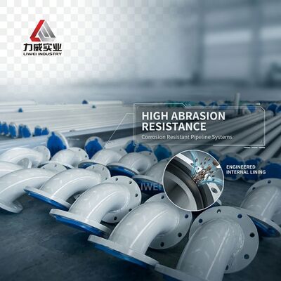 Natürlicher Kautschuk-ausgekleideter gummiummantelter Rohrleitung Ideale Wahl für korrosionsbeständige Rohrleitungssysteme in verschiedenen Industrien