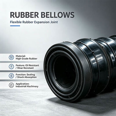 Double Sphere Rubber Expansion Joint EPDM PN16 Tie Rod Design for HVAC Chilled Water Piping DN65-DN300